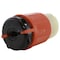Ac Works Locking Connector, L16-30R, 30 A, 480V AC, Three Phase, 4 Pole, Screw Terminals, Orange ASL1630R - alternate 2